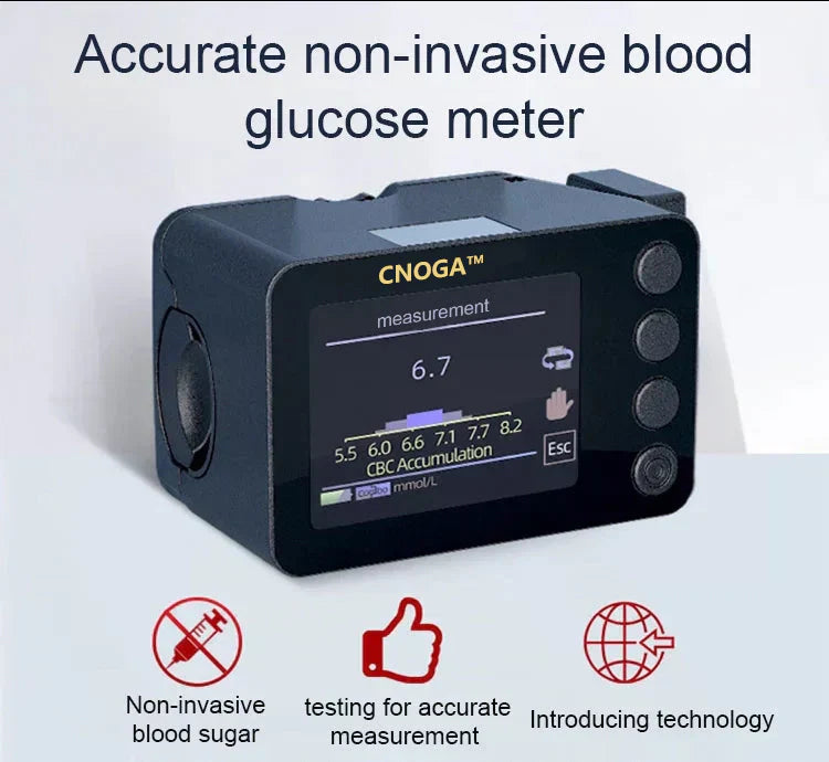 CNOGA™ Pain-Free Non-Invasive Glucose Monitor – 99.9% Accuracy + FREE Gift 🎁 TGA Approved