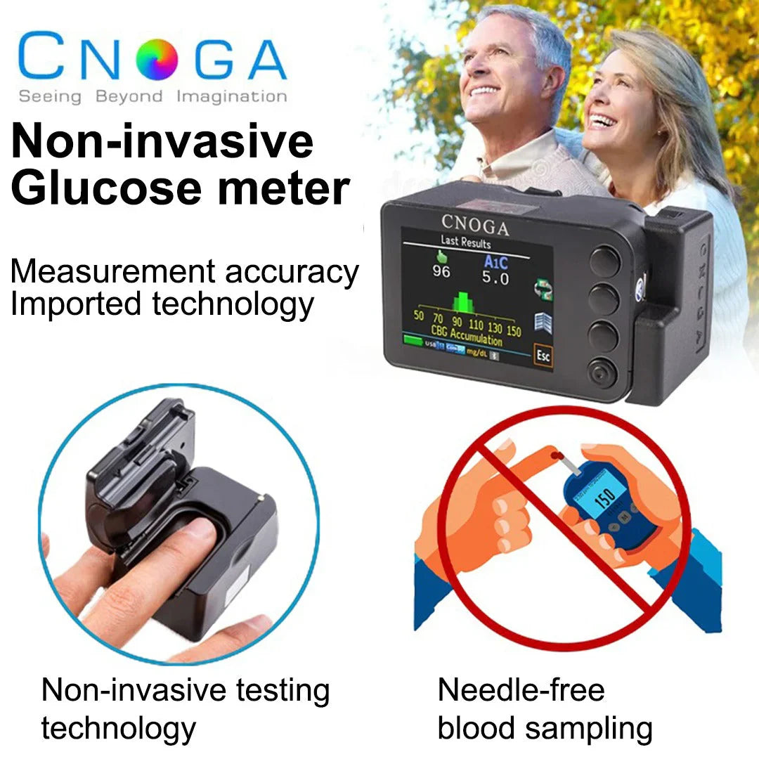CNOGA™ Pain-Free Non-Invasive Glucose Monitor – 99.9% Accuracy + FREE Gift 🎁 TGA Approved