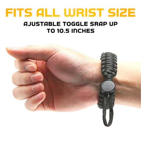 50M Spark SelfDefence Bracelet with Flashlight