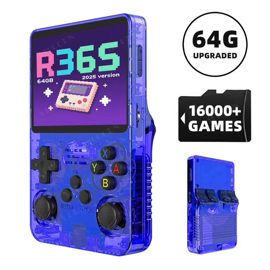 VILCORN 2026 Upgraded R36S Handheld Game Console, 64G, 50+ Emulators, for Gift