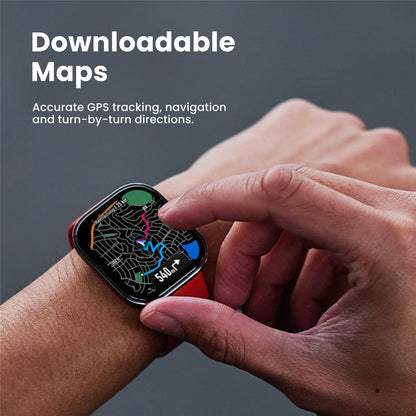 Owiwell Bip 6 Smart Watch - Black1.97" AMOLED Display - Up to 14 Days Battery Life - 5 ATM Water Resistance - Built-in GPS - 24/7 Health Monitoring - Bluetooth Calling - 140+ Sports Modes