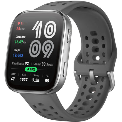Owiwell Bip 6 Smart Watch - Black1.97" AMOLED Display - Up to 14 Days Battery Life - 5 ATM Water Resistance - Built-in GPS - 24/7 Health Monitoring - Bluetooth Calling - 140+ Sports Modes