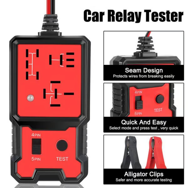 Automotive Relay Tester Tool , 12V/24V Car Relay Tester , Code Readers and Scan Tools, Diagnostic, Test and Measurement Tools