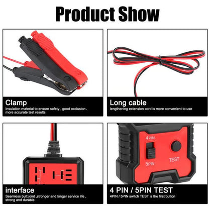Automotive Relay Tester Tool , 12V/24V Car Relay Tester , Code Readers and Scan Tools, Diagnostic, Test and Measurement Tools